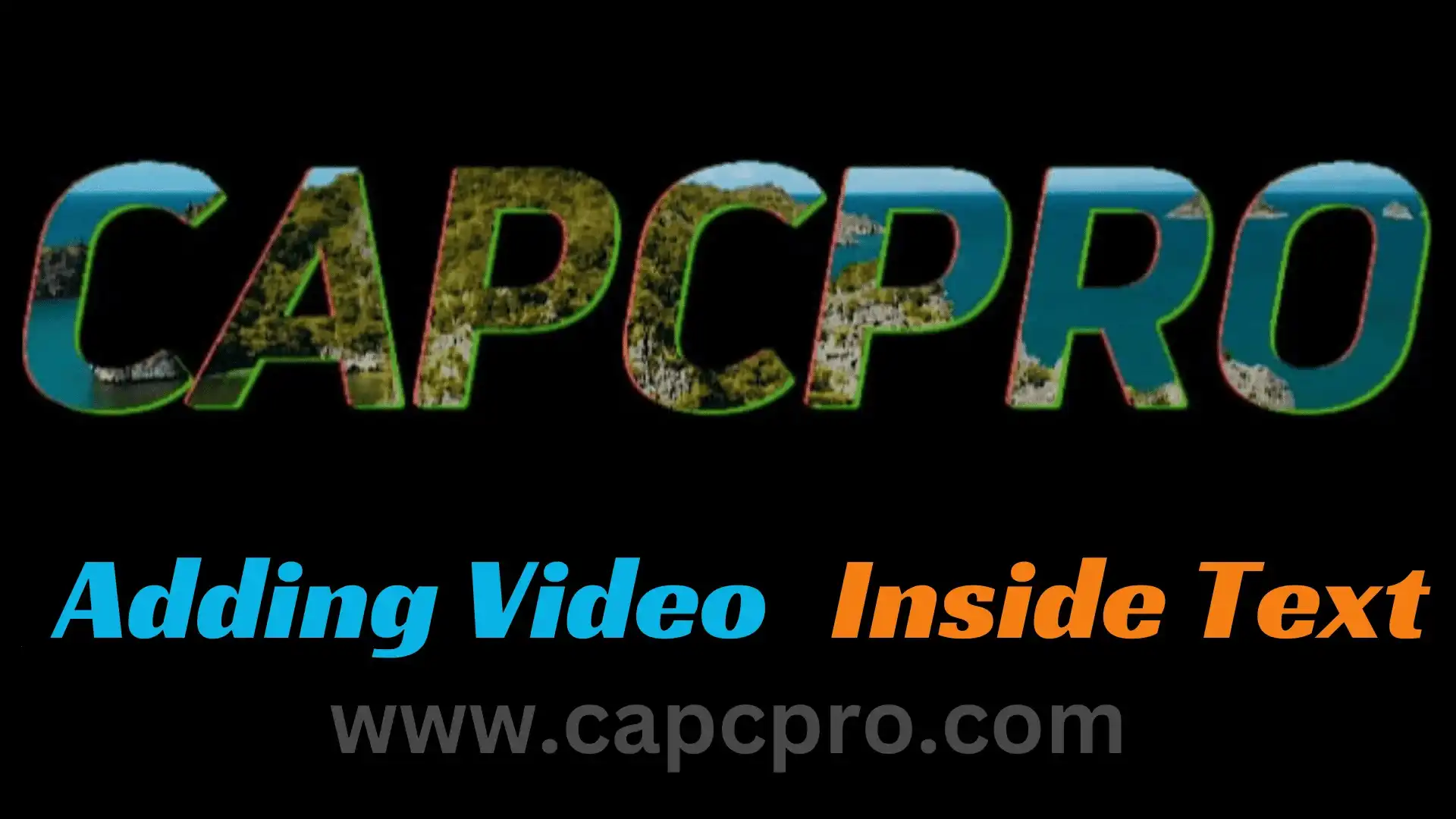 Adding Video Inside Text