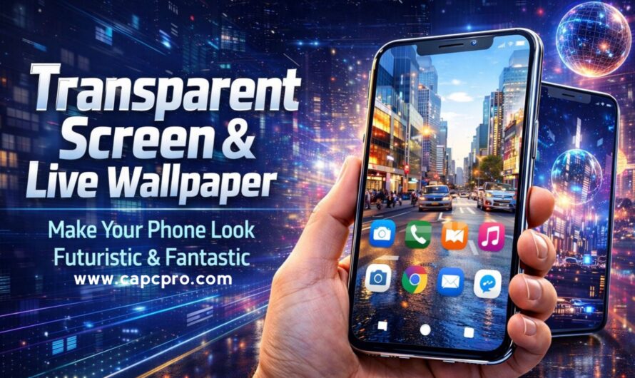 Transparent Screen and live wallpaper: Make your Phone Look Futuristic and fantastic.